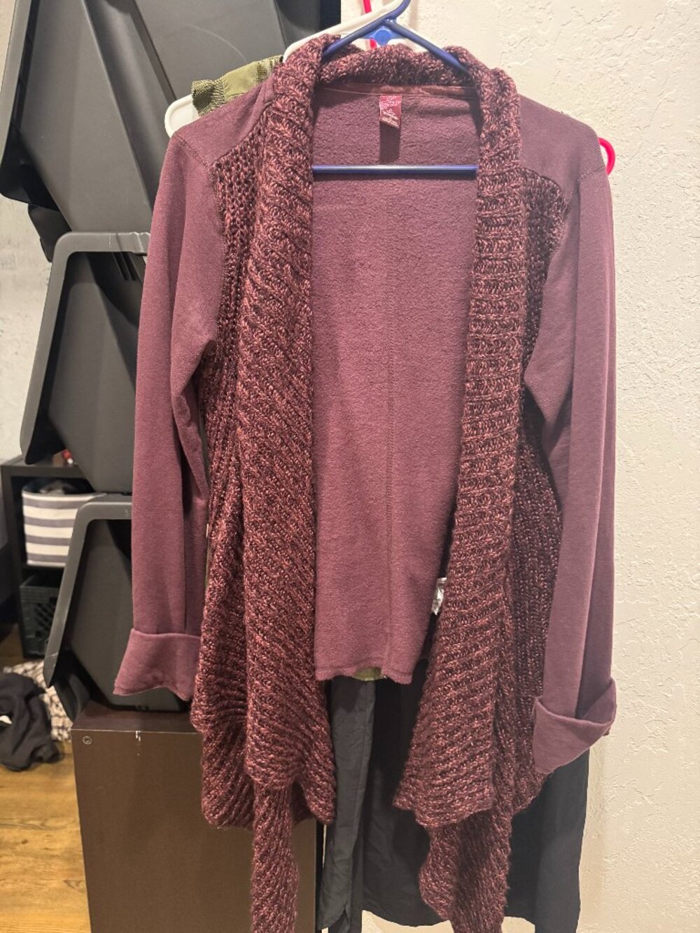 Prana Sweater, Maroon, Size XL